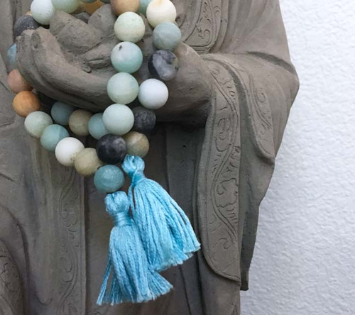 Frosted Amazonite Prayer Bracelet Frosted Amazonite Prayer Bracelet