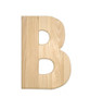 Unfinished Wood | 12-in | 2-in Thick | Letter | Letter B | Crafts Outlet