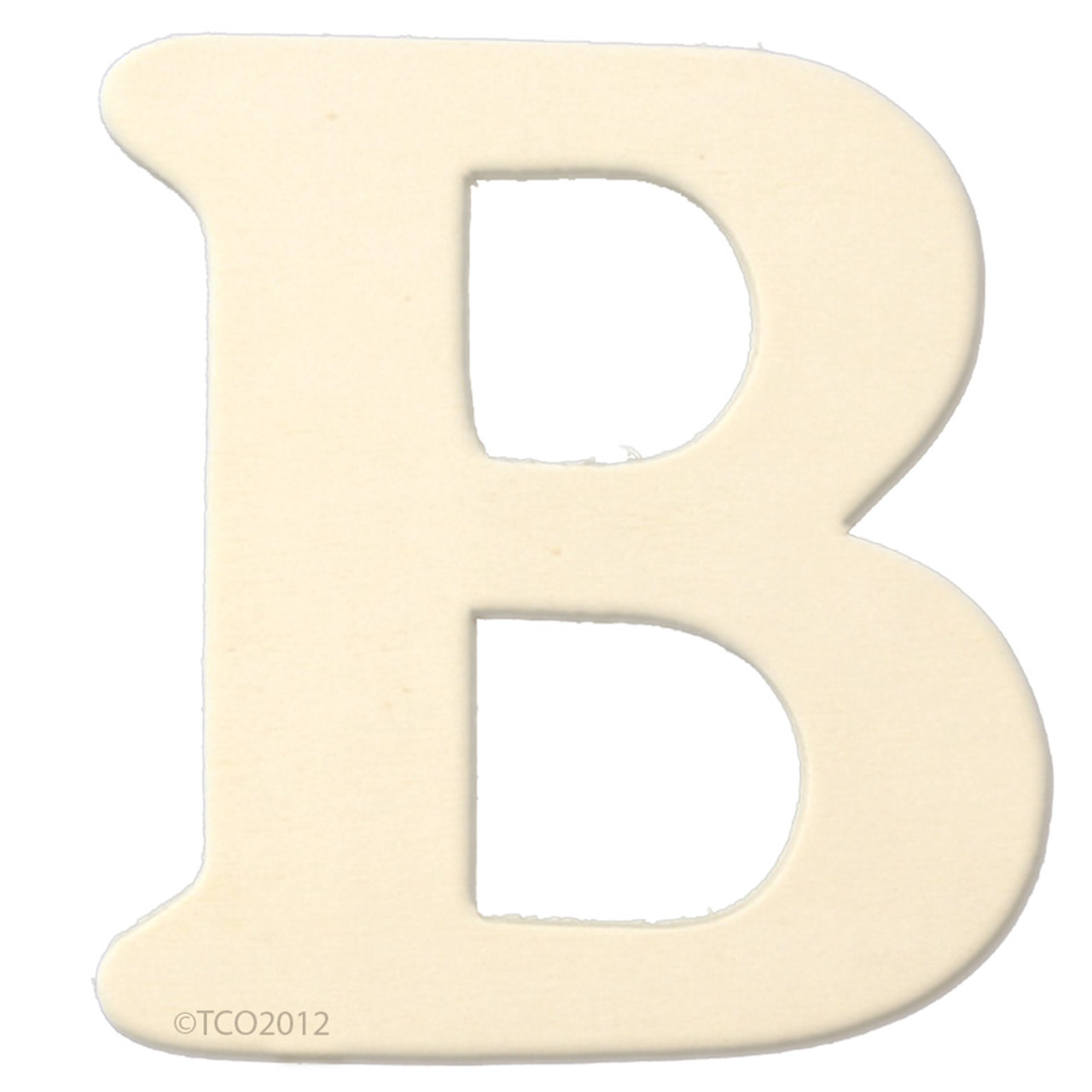 Unfinished Wood | 4-in | 1/8-in Thick | Letter | Letter B | Crafts Outlet