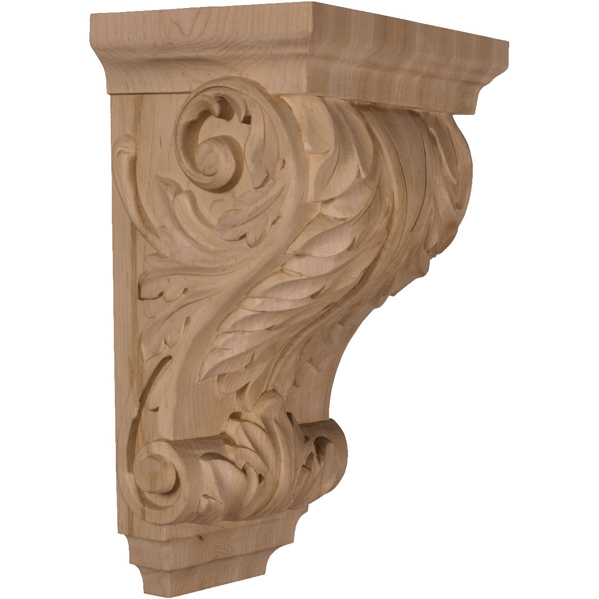 Column Corbel with large Acanthus leaf Traditional Plaster Corbel Single 