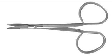 Kaye Blepharoplasty Scissors , Ribbon Style Ring Handle, Serrated ...