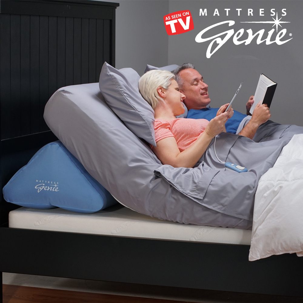 Mattress Genie Adjustable Bed Wedge Pillow for Elevating the Head Mattress Genie Adjustable Bed Wedge Pillow for Elevating the Head