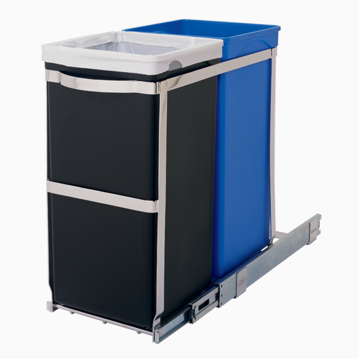 pull out garbage can | sliding recycling bin | pull out waste bin