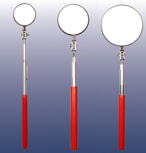 Ullman 3pc Telescoping Inspection Mirror Set Textured Grip 123 in