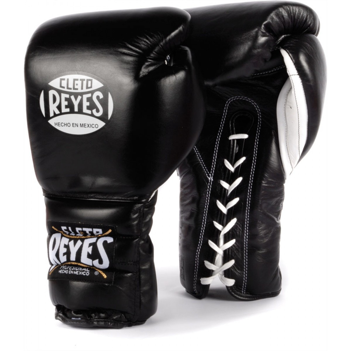 Cleto Reyes Lace Up Training Gloves Black Color - FIGHT SHOP®