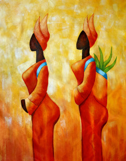 Buy Tribal Lady By Community Artists Group@ Rs. 3090. Code:52african01 