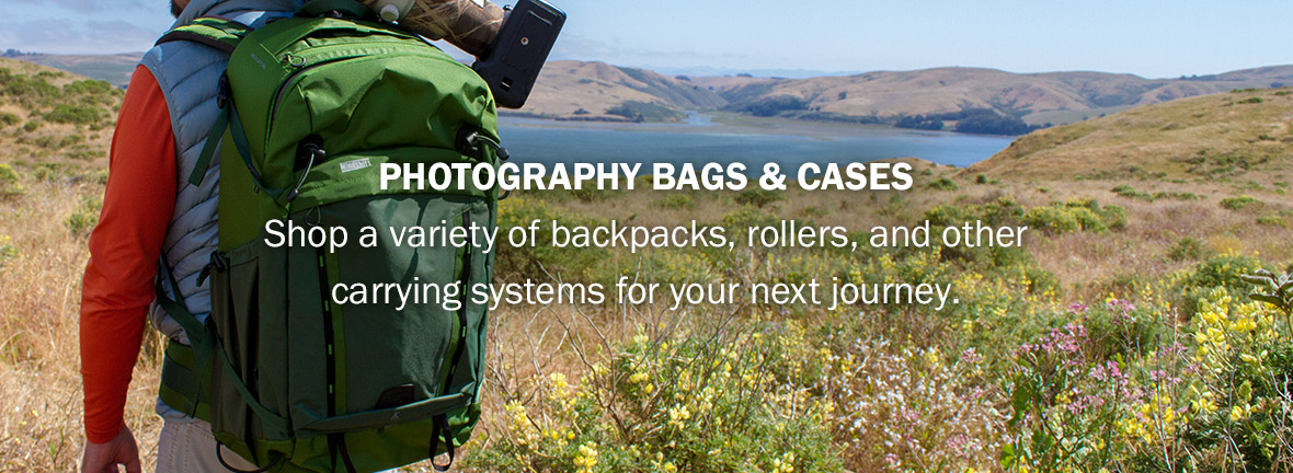 Photography Bags and Cases | Shop a variety of backpacks, rollers, and other carrying systems for your next journey.
