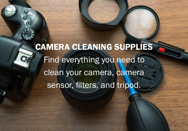 Camera Cleaning Supplies | Find everything you need to clean your camera, camera sensor, filters, and tripod.