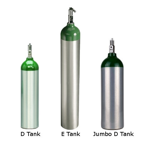 Hook up portable oxygen tank