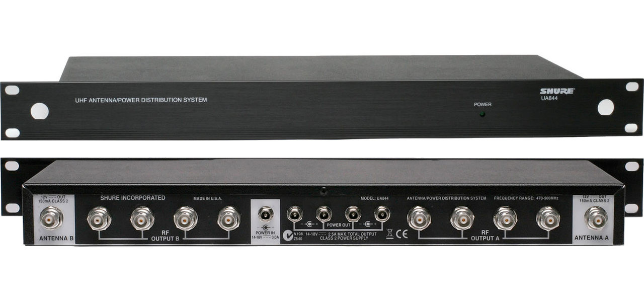 Shure UA844SWB Antenna Distribution System Sound & Lighting Solutions