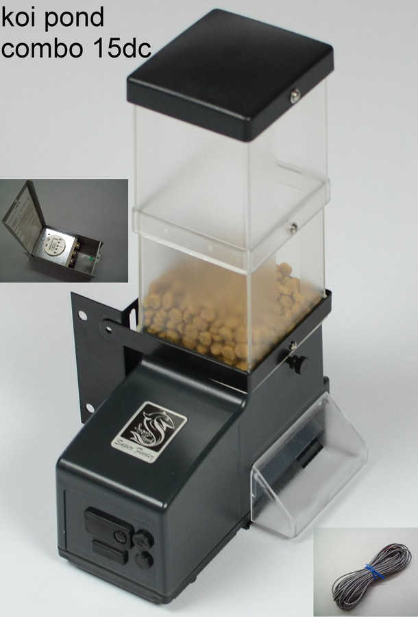KSF-2 koi pond feeder with low voltage programmable timer (external 12V battery not included)