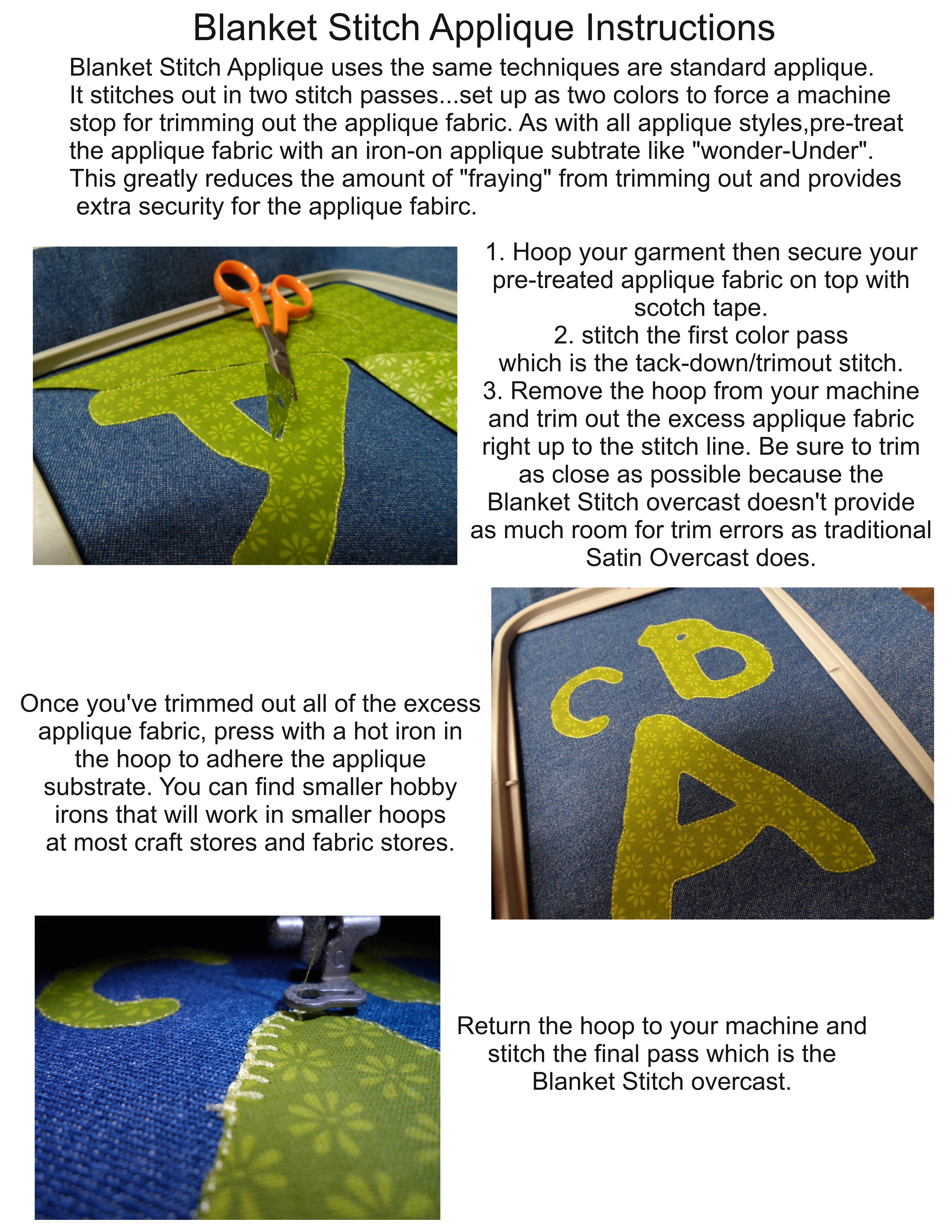 Applique Instructions