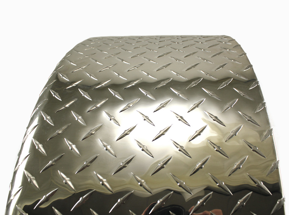 28x8 Aluminum Tread Plate Trailer Fender Single Axle Round