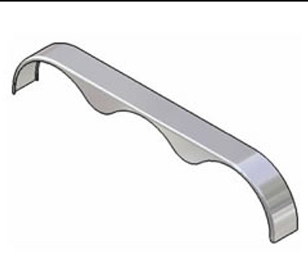 108x103/4 TriAxle Teardrop Smooth Aluminum Trailer Fender