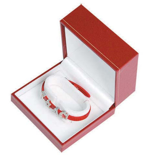 Classic Style Bangle/watch Box, 3 4/3” x 3” x 2”, Choose from various Color