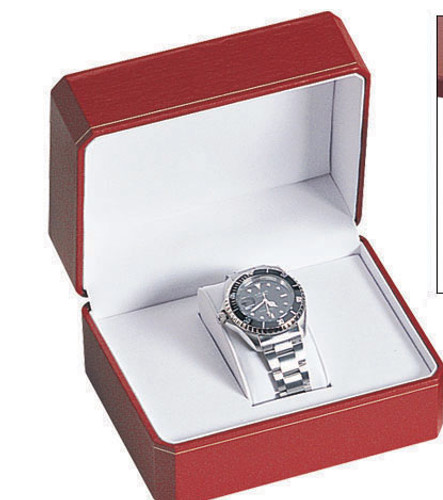 Classic Style Watch Box, 6” x 4 3/4” x 3 1/4”, Choose from various Color