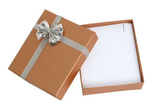 Bow tie pendant/earring box, 2 3/4" x 3 1/8" x 1", Choose from various color