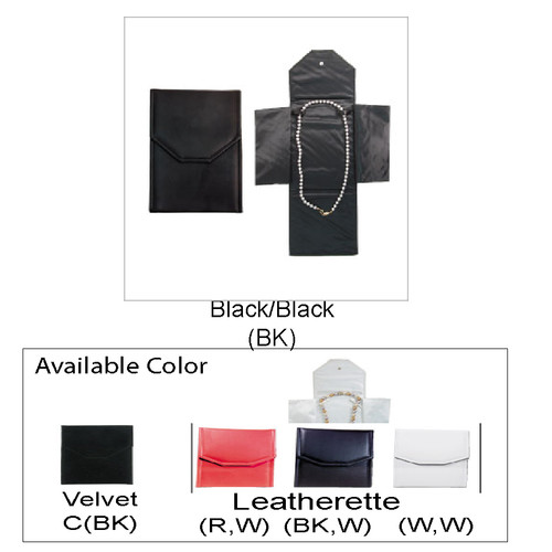 Necklace Leatherette Folder, 5 1/2" x 7 1/4",