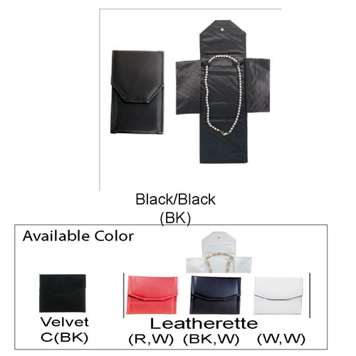 Necklace Leatherette Folder, 4 1/4" x 7"