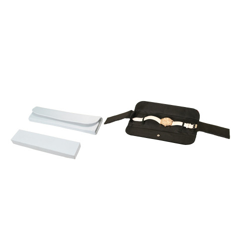 Bracelet/Watch Folder, 2 1/4" x 9 1 /2", Leatherette with Satin,