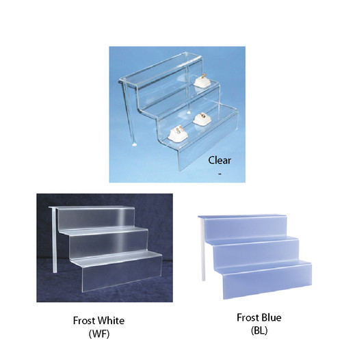 Acrylic mini-stair display (3/16" thick) ,12" x 9" x 9"H