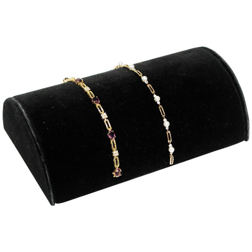 Half-Moon Bracelet/Watch Display, 8 1/4" x 5" x 2 1/2"H,(Choose from various Color),