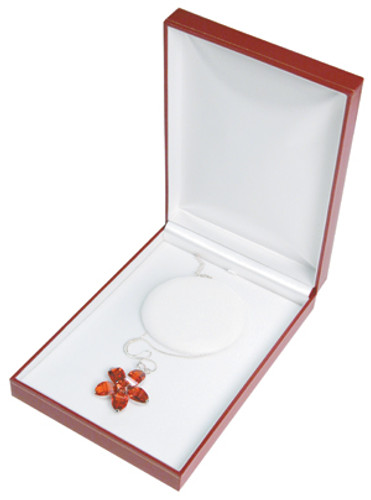 LN12 Classic Style Necklace Box, 6 1/4” x 9” x 1 3/4”,Choose from various Color