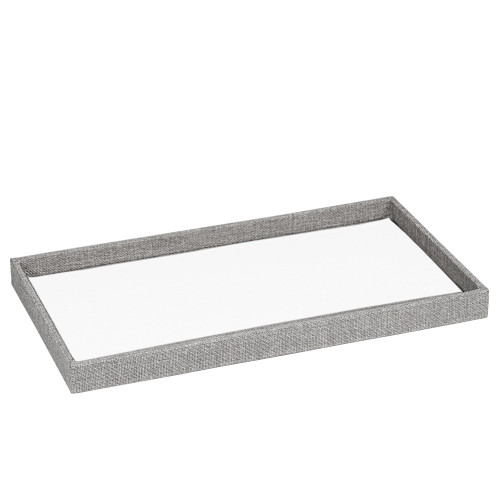 1" inch Full Size Linen Wood Tray,14 3/4" x 8 1/4" x 1"H(Choose from various Color)