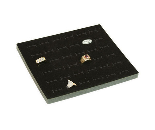 Foam 36-Ring Tray Insert Half Size Black