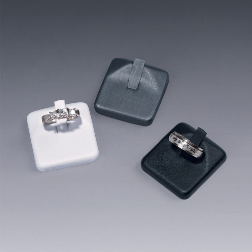 Single Ring Display, 1 3/8" x 1 5/8" x 1/2", Metal Cover Leather