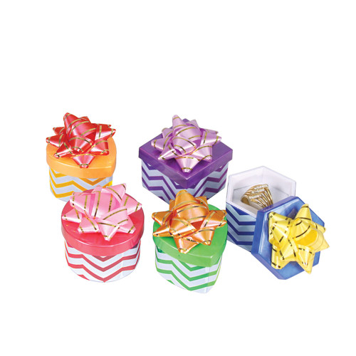 Ring box ,Hat box,Chevron Assorted Color, price for 48 pieces