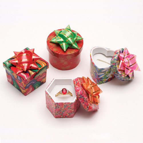 Ring Hat Box, Paper Wrapped