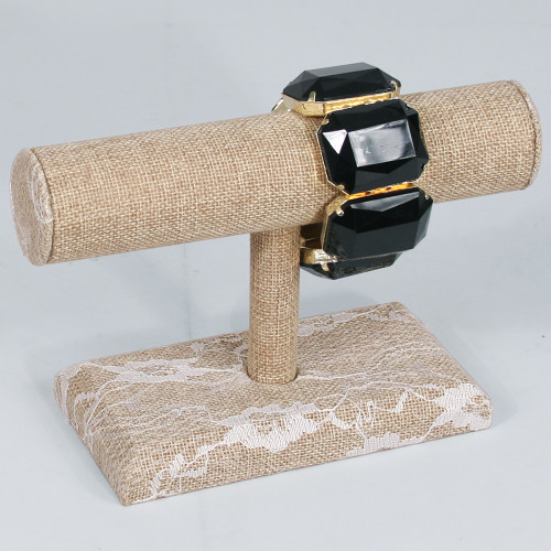 T-Bar, 7 1/2" x 5"H, Burlap Lace
