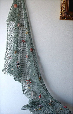 Fish Nets with Shells and Decorations NDHLK14