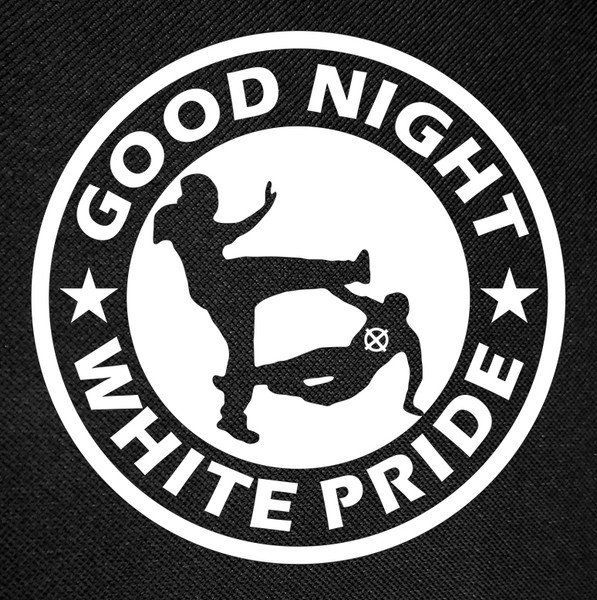 Good Night White Pride Backpatch 12x12