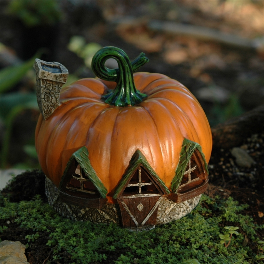 Fairy House Fiddlehead Fairy Pumpkin Cottage