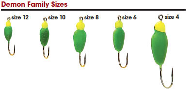 Ice Jig Size Chart