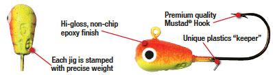 B Fish N Tackle H2O Precision Jigs Sour Apple; 3/8 oz.