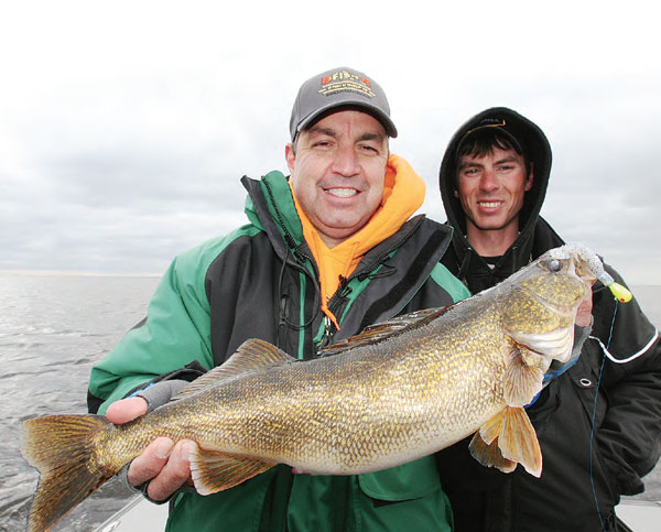 We caught a big walleye with the Ribb-Finn