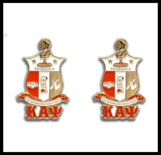 kappa shield lettered cufflinks