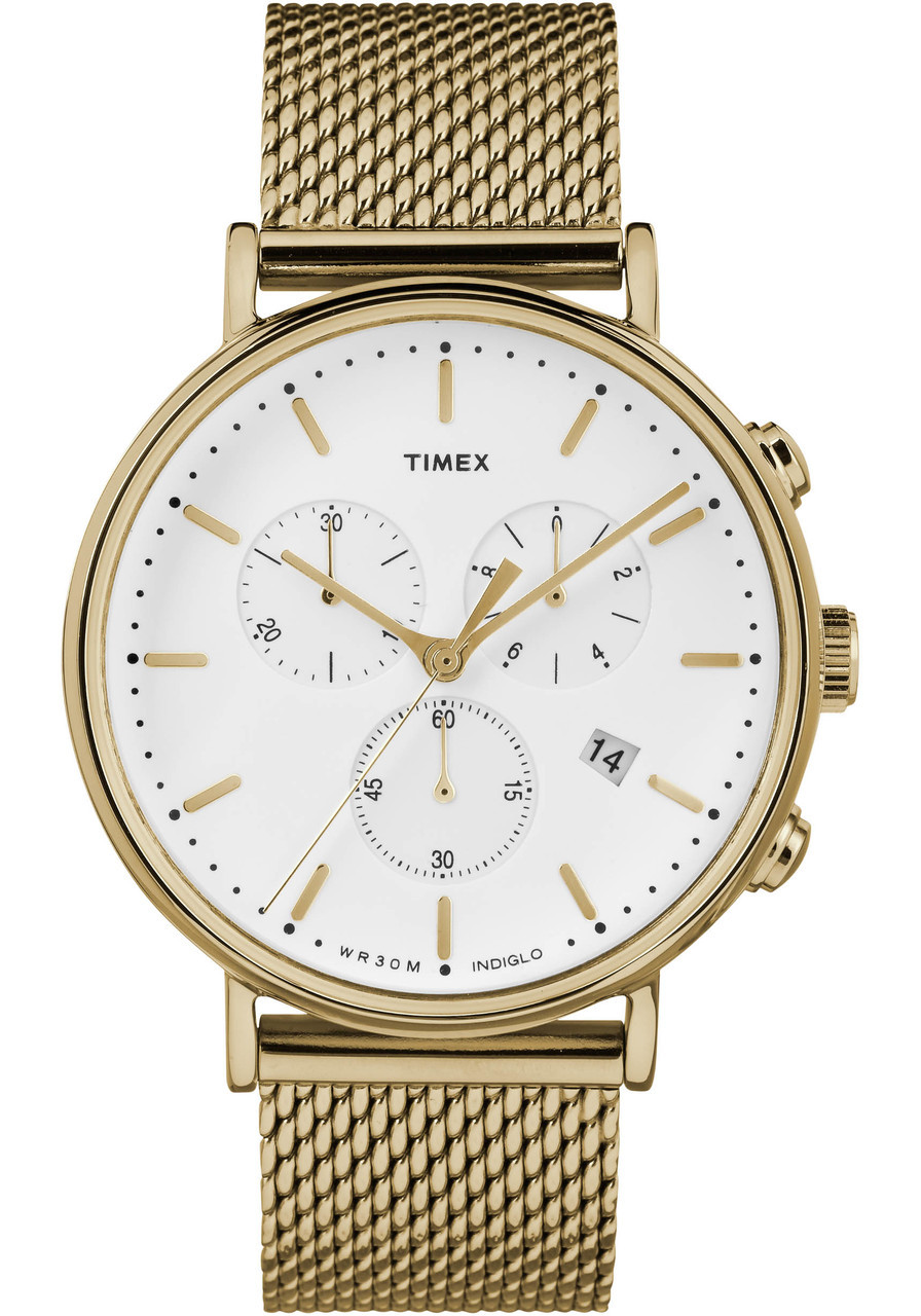 Timex Fairfield Chrono Gold Mesh