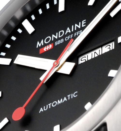 Mondaine Retro Automatic -Black | Watches.com