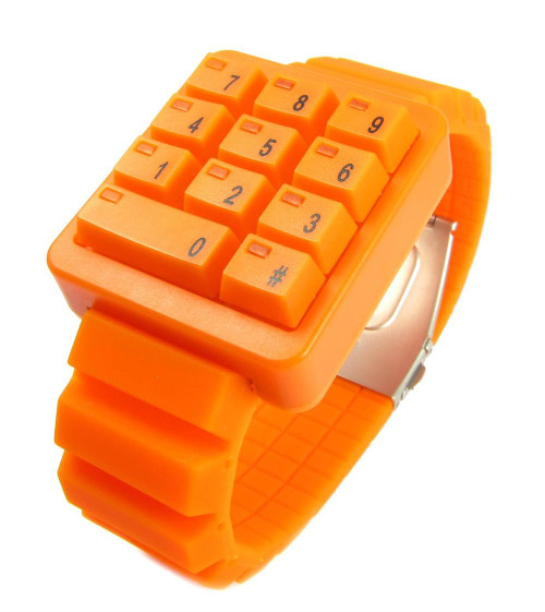 Click Keypad Hidden Time Orange
