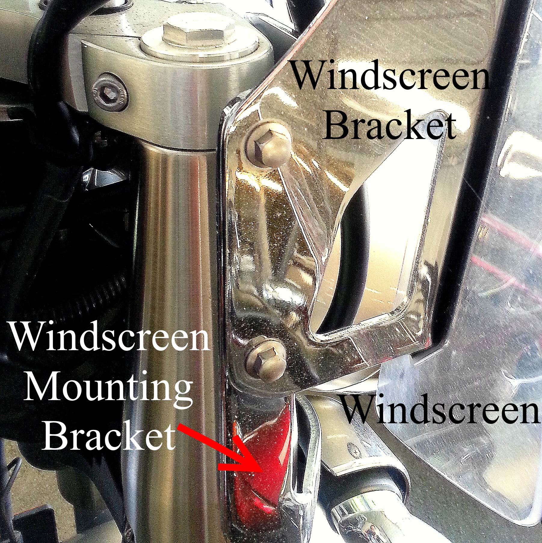 yamaha v star 650 windshield mounts