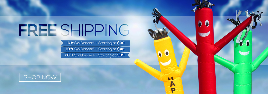 sky dancers advertising inflatable tube men feather christmas infaltables