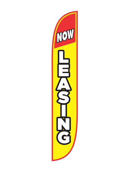 now leasing yellow red feather flag a christmas story flag pole