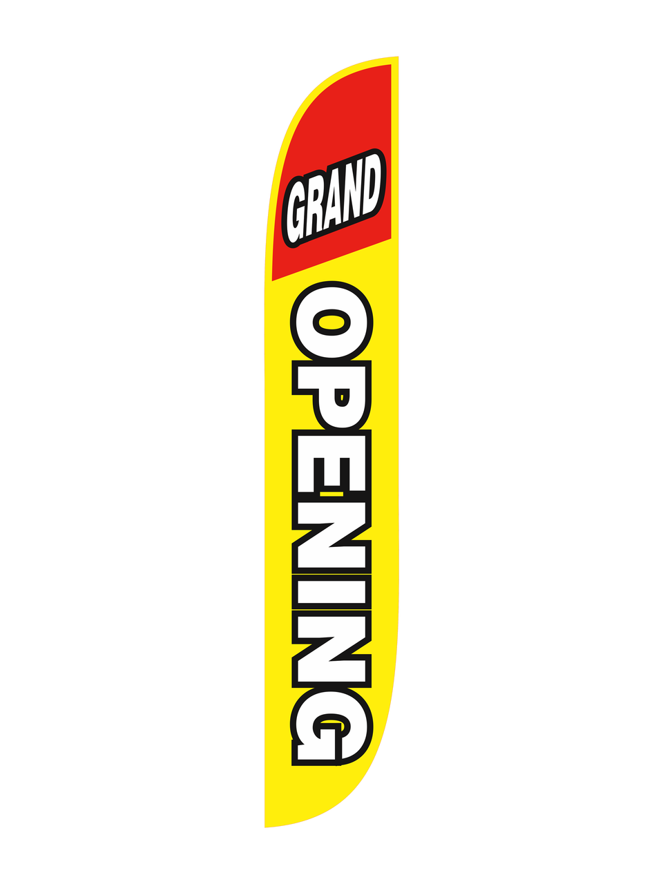 grand opening yellow red feather flag a christmas story flag pole