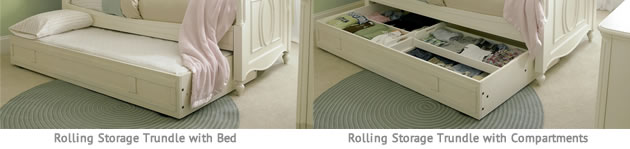 rolling storage trundle