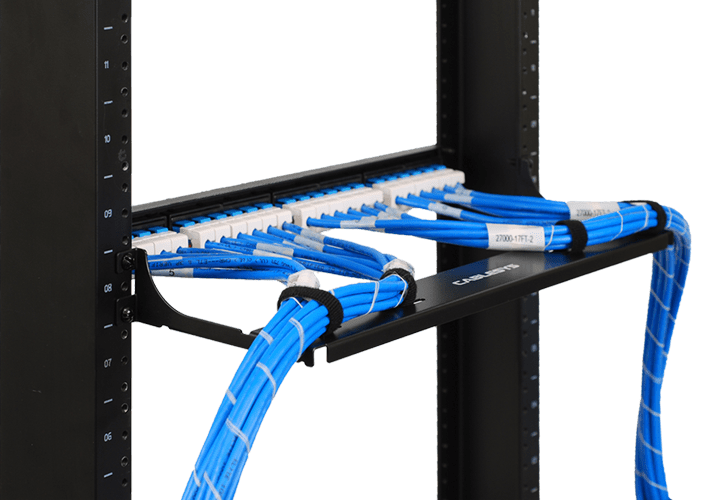 Bundling Ethernet Cable with the Cable Comb and Terminating a Patch Panel 