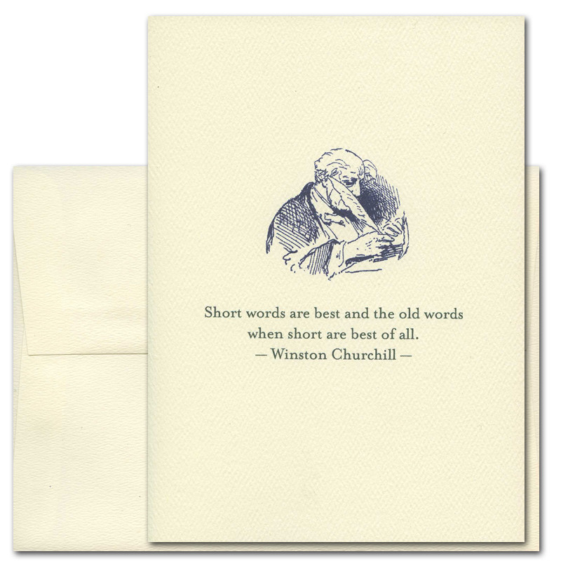 boxed quotation cards for business old words churchill saturn press christmas cards